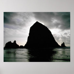 Poster Haystack Rock—Plage de Cannon, Oregon