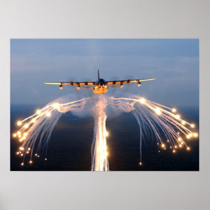 Poster HC-130P/N avion de combat King