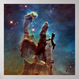 Poster HDR Eagle Nebula Pillars of Creation