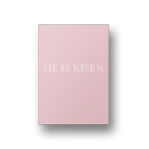 He Is Risen – Soft Pink Easter Faith Wall Art