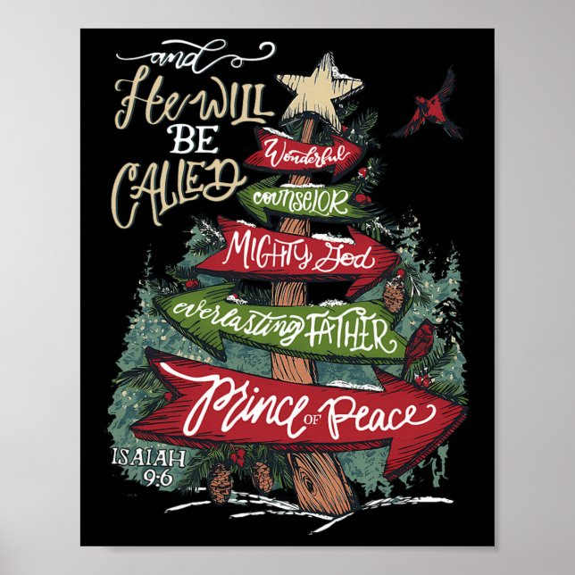 Poster He Will Be Called Wonderful Counselor Mighty God I (Devant)