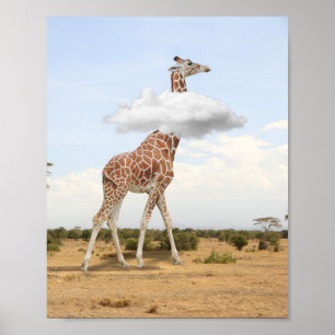 Poster Head in the Clouds Giraffe
