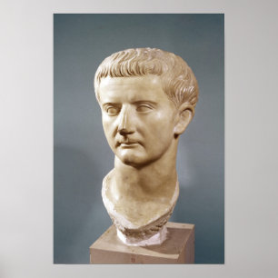 Poster Head of the Emperor Tiberius