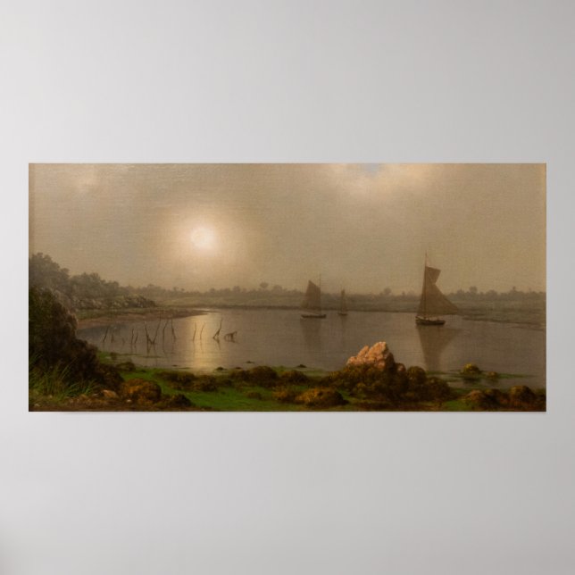 Poster Heade - Bateaux Sur Une Rivière (Devant)