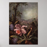Heade - Orchidée Et Colibri 1880