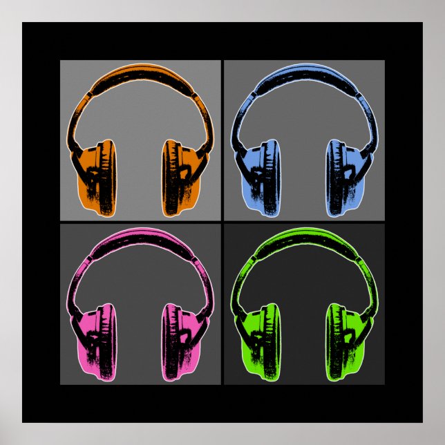 Poster Headphones (Devant)