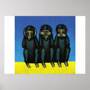 Poster "HEAR no Evil, SEE no Evil, SPEAK no Evil"