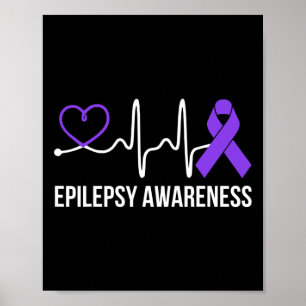 Poster Heart-beat Epilepsy Sensibilisation à l'épilepsie 
