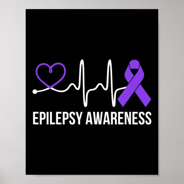Poster Heart-beat Epilepsy Sensibilisation à l'épilepsie  (Devant)