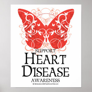 Poster Heart Disease Butterfly