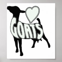 HEART LOVE GOATS LOGO ICON IMPRIMER
