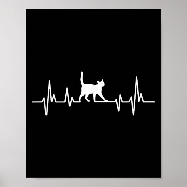 Poster Heartbeat Cat  (Devant)