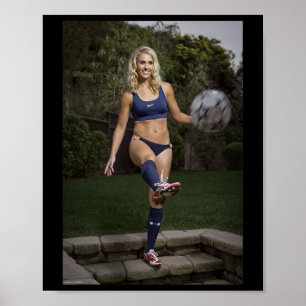 Poster Heather Mitts Feeley Footbyll Foot Défenseur Mich