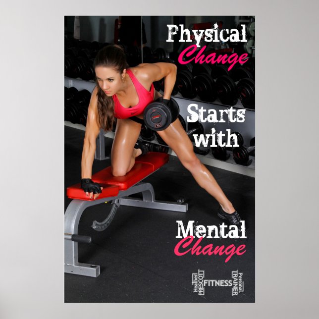 Poster Heather Prescott Fitness & Personal Trainer impres (Devant)