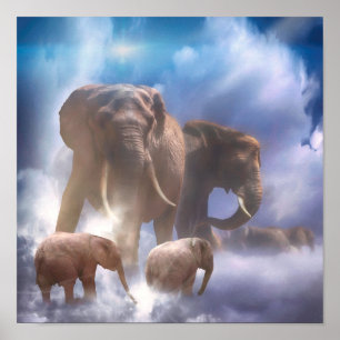 POSTER HEAVANT ÉLÉPHANT