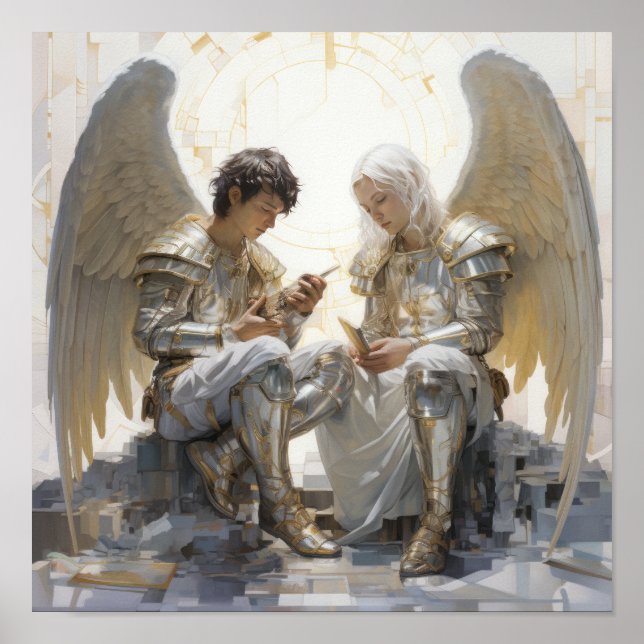 Poster Heavenly Angels - Belle et Serene Ange (Devant)