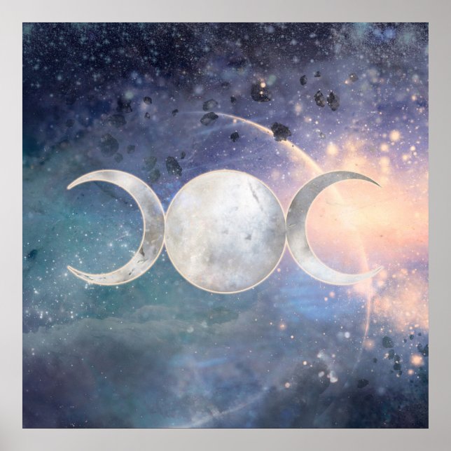 Poster Heavenly Universe Triple Moon Goddess Moonstone (Devant)