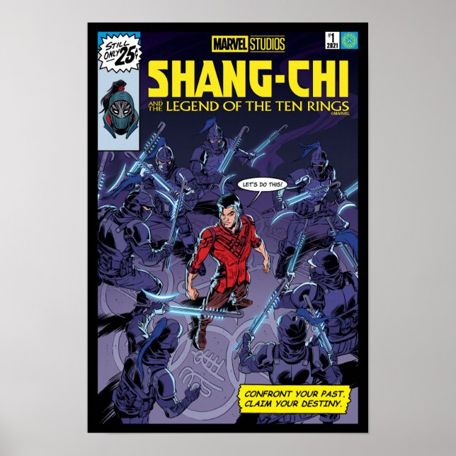 Poster Hébergement de la bande dessinée de Shang-Chi (Devant)