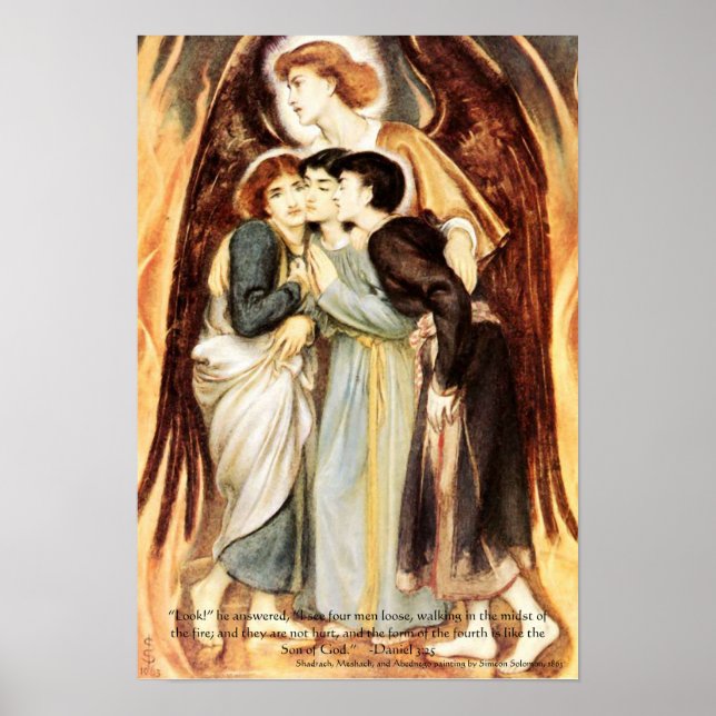 Poster Hébreux garçons Feu Feu Furie, Bible Écriture Impr (Devant)
