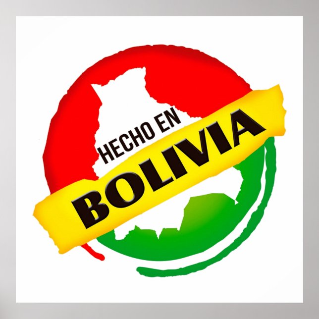 Poster Hecho en Bolivia (Devant)