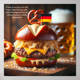Poster Heidelberg Haus Burger Délice
