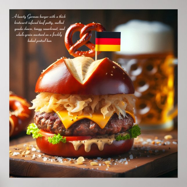 Poster Heidelberg Haus Burger Délice (Devant)