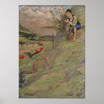 Heidi classique vintage des Alpes