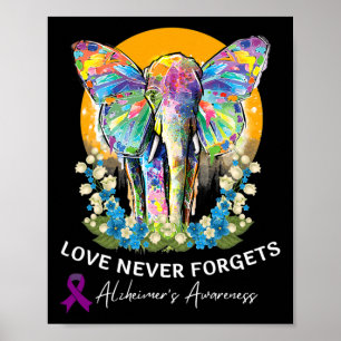 Poster Heimerheimer Elephant Love N'oublie jamais Heimerh