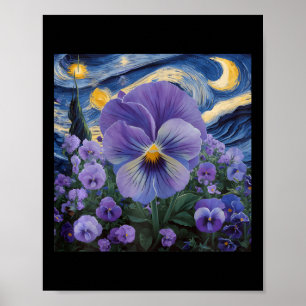 Poster Heimerheimer Purple Floral Pansy Démence Heimerhe