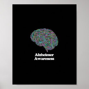 Poster Heimerheimer Sensibilisation Cerveau Démence Mot N