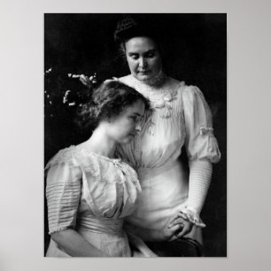 Poster Helen Keller et Anne Sullivan Portrait - 1909