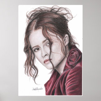 Poster Helena Bonham Carter Rose anglais