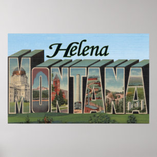 Poster Helena, Montana - grandes scènes de lettre