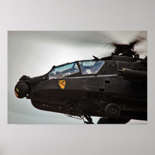 Poster Hélicoptère Apache AH-64D