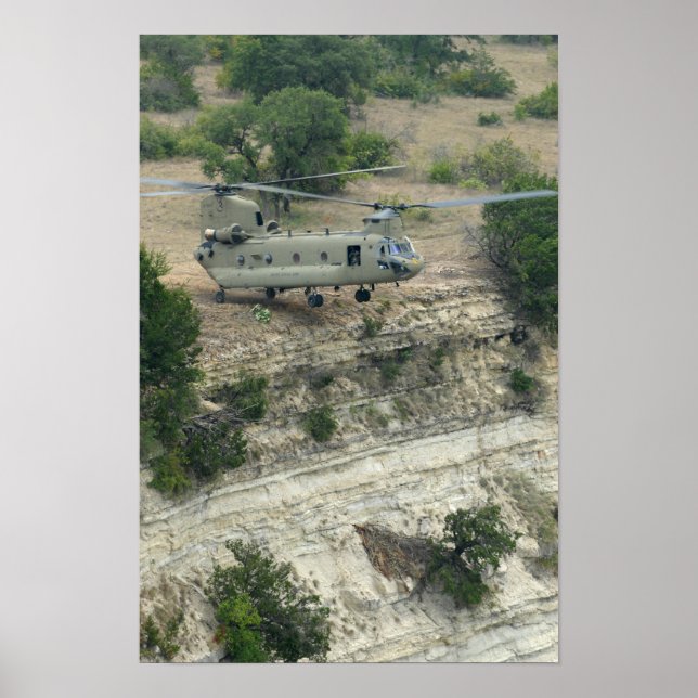 Poster Hélicoptère CH-47 Chinook (Devant)