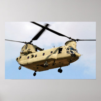 Poster Hélicoptère CH-47 Chinook
