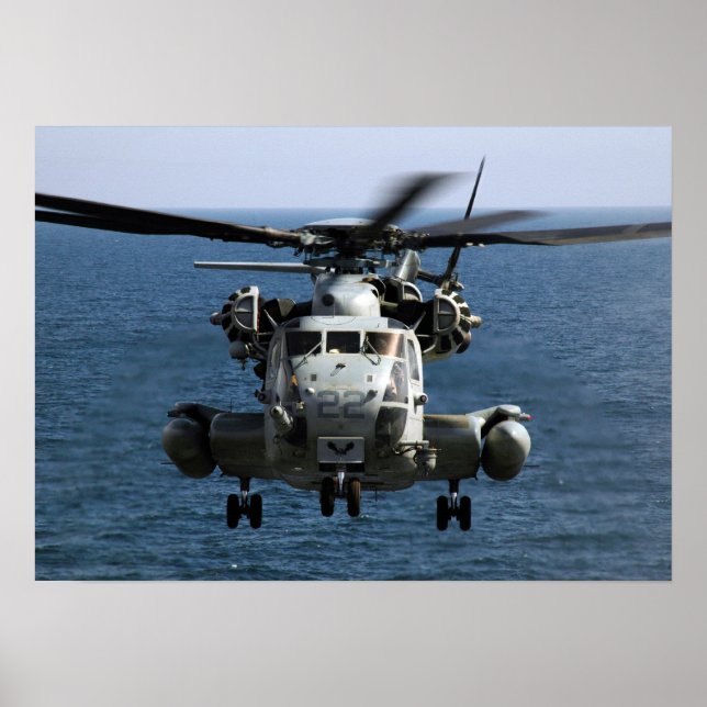 Poster Hélicoptère CH-53E Super Stallion (Devant)