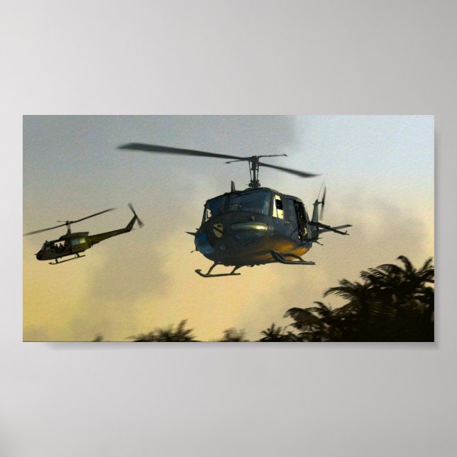 Poster Hélicoptère Cirque volant Vietnam (Devant)