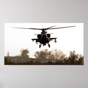 Poster Hélicoptère d'attaque Apache
