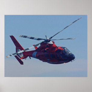 Poster Hélicoptère Dolphin HH-65B de la Garde côtière