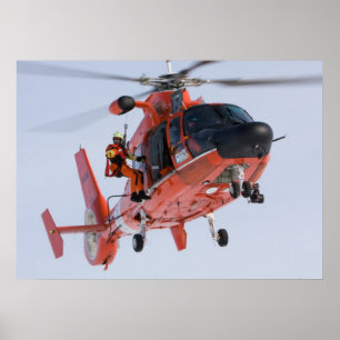 Poster Hélicoptère Dolphin MH-65 de la Garde côtière