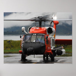 Poster Hélicoptère Jayhawk MH-60 de la Garde côtière