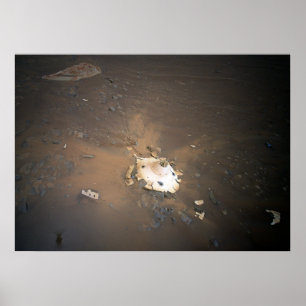 Poster Hélicoptère Mars ingénieux / Coquille arrière de p