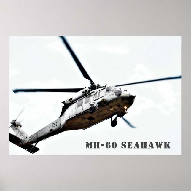 Poster Hélicoptère militaire MH-60 Seahawk (Devant)