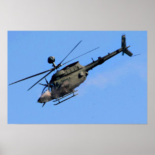Poster Hélicoptère OH-58 Kiowa