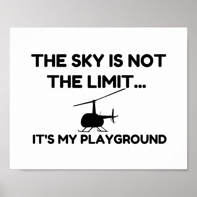 Poster Hélicoptère SKY PLAYGROUND (Devant)