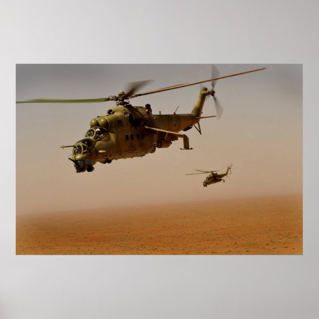 Poster Hélicoptères MI-35 Hind (Devant)