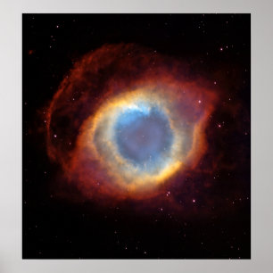 Poster Helix Nebula (télescope Hubble)