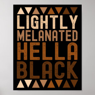 Poster Hella légèrement mélanisé Histoire noire Melanin A