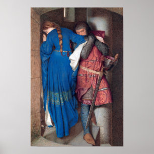 Poster Hellelil and Hildebrand by Frederic Burton